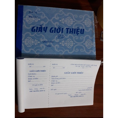 Giấy giới thiệu tốt (50 tờ/cuốn)