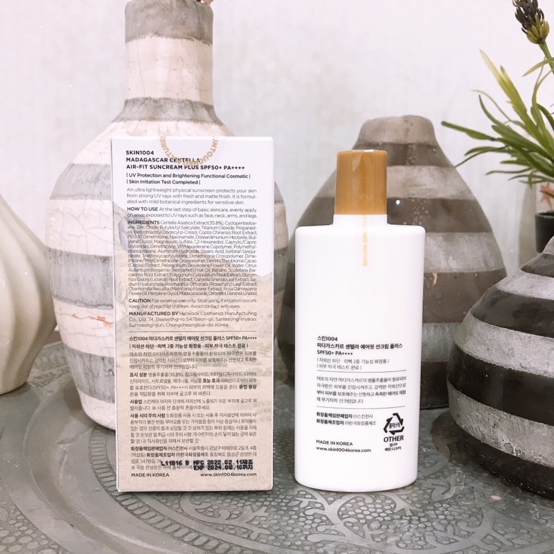 Kem chống nắng Skin1004 Madagascar Centella Air-Fit Suncream spf50+ PA++++ 50ml