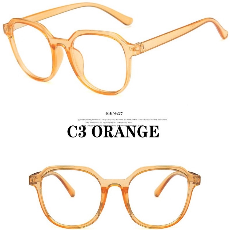 (AIMURUSI) COD Mắt Kính Chống Bức Xạ Phong Cách Retro Hàn Quốc Cho Nam Nữ