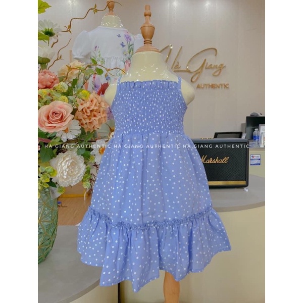 Váy hai dây có nhúm ngực cho bé gái vợt sale rẻ