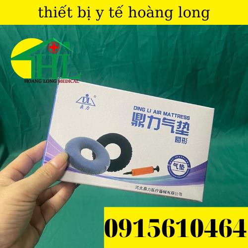 Phao Chống Loét Bơm Hơi Cao Cấp Cho Người Bệnh Có Lớp Vải Nỉ Bên Ngoài
