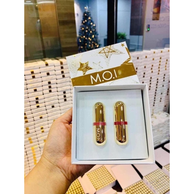 Son LOVE M.O.I Golden Gift mini màu vàng tặng chuốt mi | BigBuy360 - bigbuy360.vn