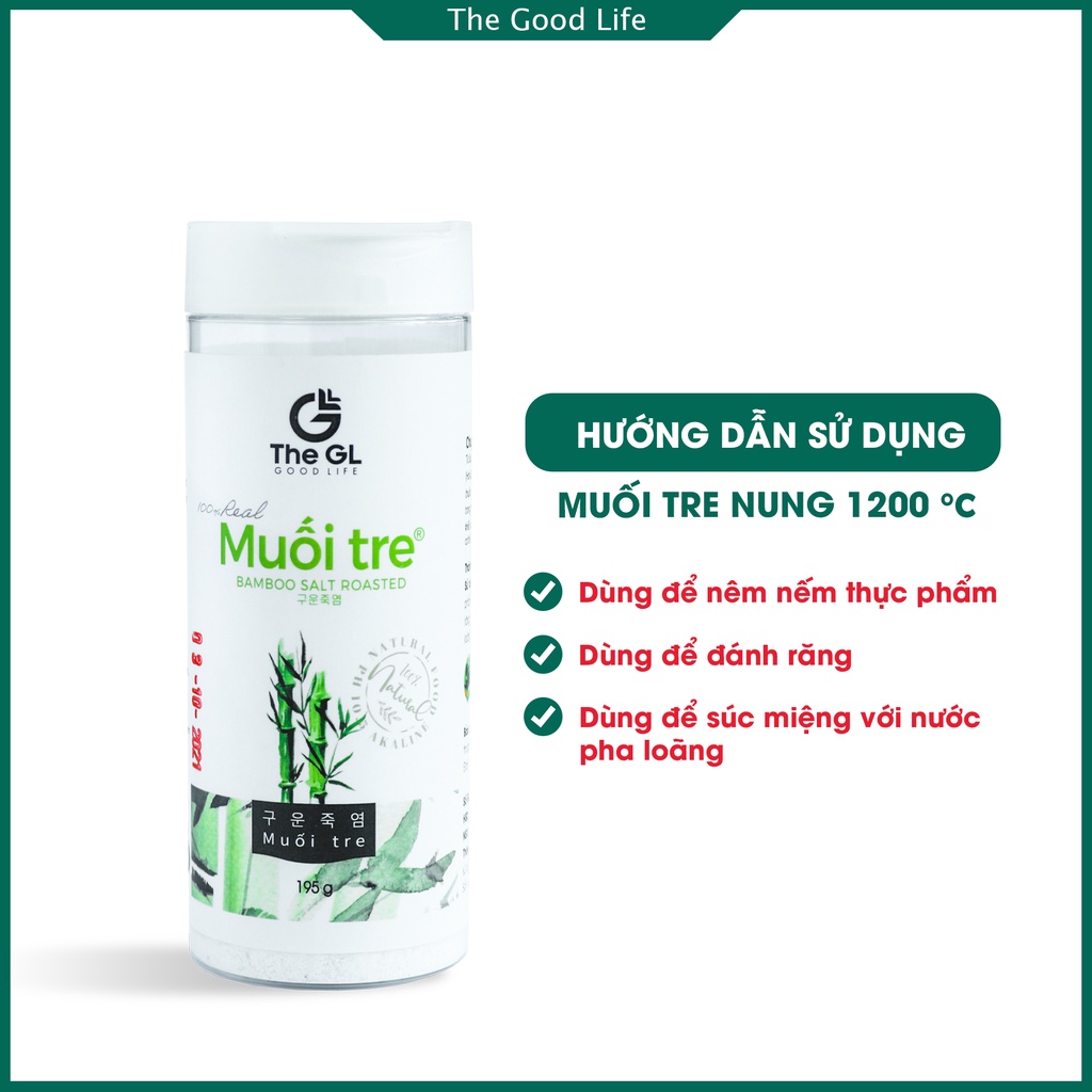 Muối Tre Hàn Quốc The GL Lọ 195gr - Cung Cấp Khoáng Chất, Không Vi Nhựa, Không Kim Loại nặng