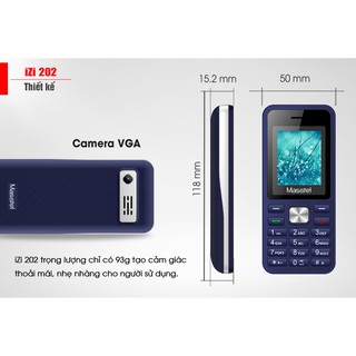 {Giá Hủy Diệt} Điện Thoại Di Động Masstel IZi 206 - Hãng Phân Phối Chính Thức