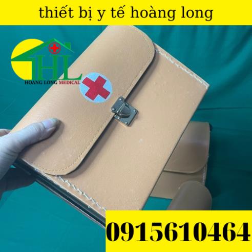 Túi Cứu Thương Chữ Thập Màu Da Bò Các Cỡ