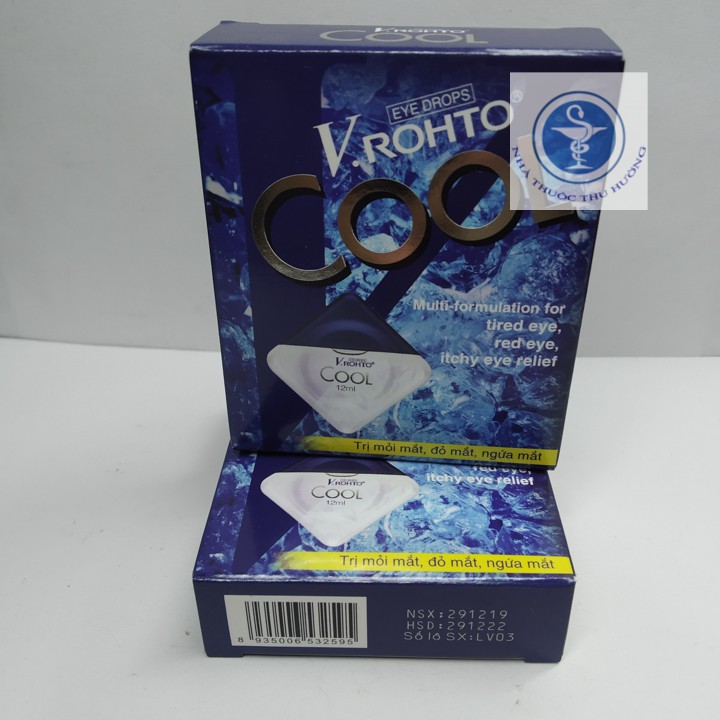 Nhỏ mắt V.Rohto Cool - Lọ 12ml | Thế Giới Skin Care
