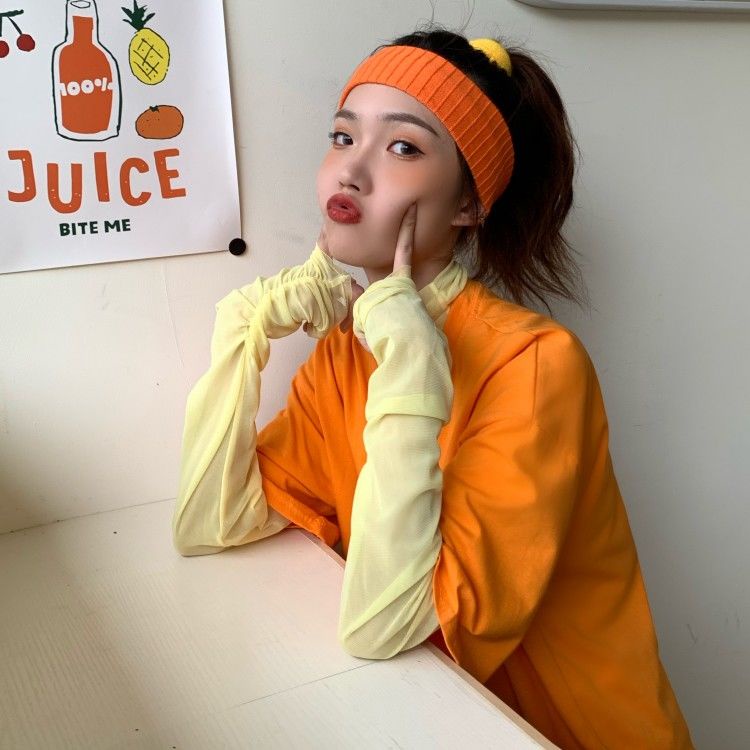 Jiashucheng Áo Kiểu Tay Dài Phối Lưới Mỏng Thời Trang Mùa Hè Xinh Xắn Cho Nữ