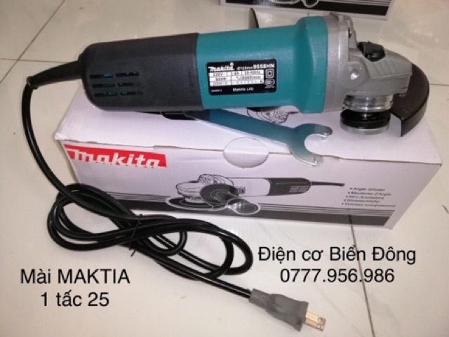 Máy mài 1,25 TẤC MAKITA 9558HN chuyên dùng để mài cắt sắt, tường, gỗ, tông