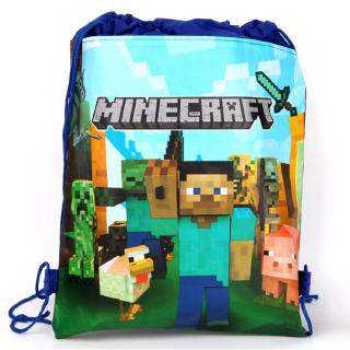 Túi Dây Rút Không Dệt Đựng Kẹo Họa Tiết Minecraft