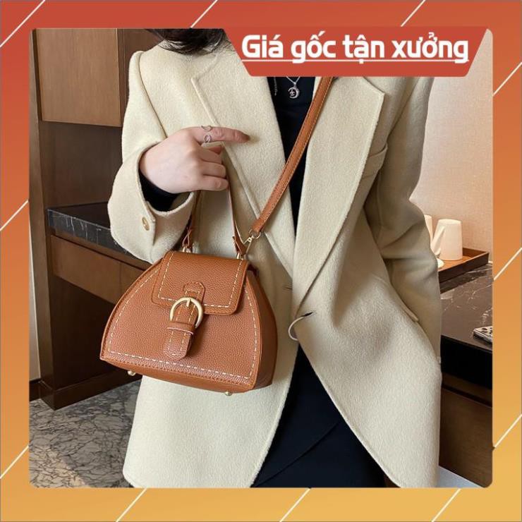 ( Hàng HOT) Túi Xách DA THAN 1 KHÓA 5881 size 20*14*11cm thời trang Quảng Châu sỉ tốt -Mùi Store