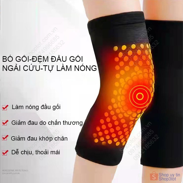 Bó gối ngải cứu giúp làm nóng, giảm đau khớp chân