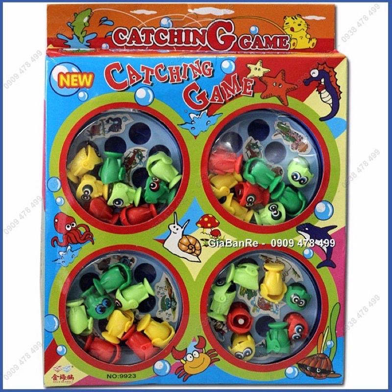 Hộp câu cá nam châm 4 hồ tặng kèm pin