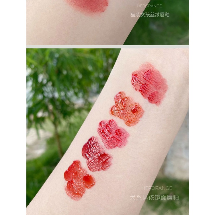 Set 5 son môi HERORANGE thiết kế hình điếu thuốc độc đáo