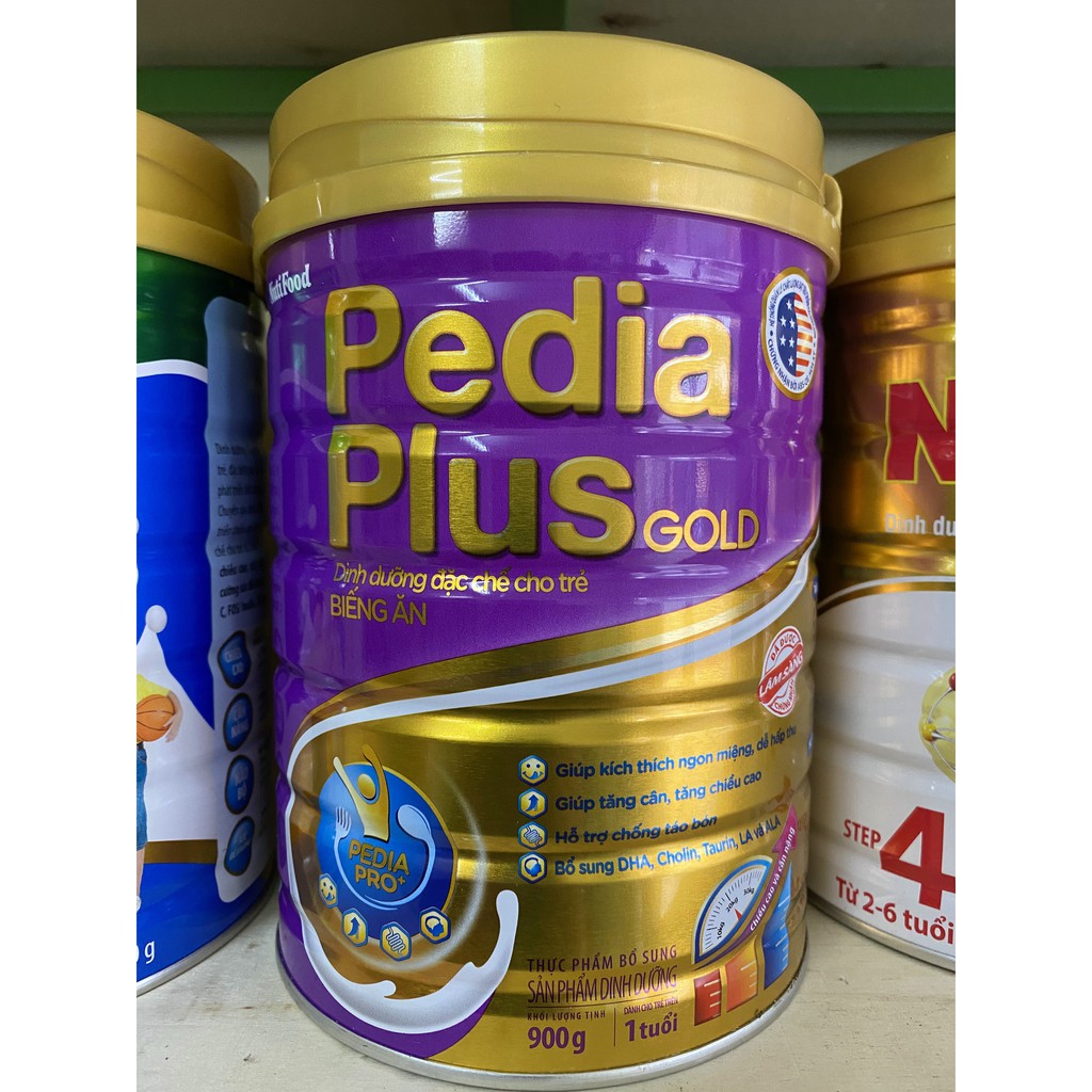 Sữa bột PEDIA PLUS GOLD TÍM LON 900G