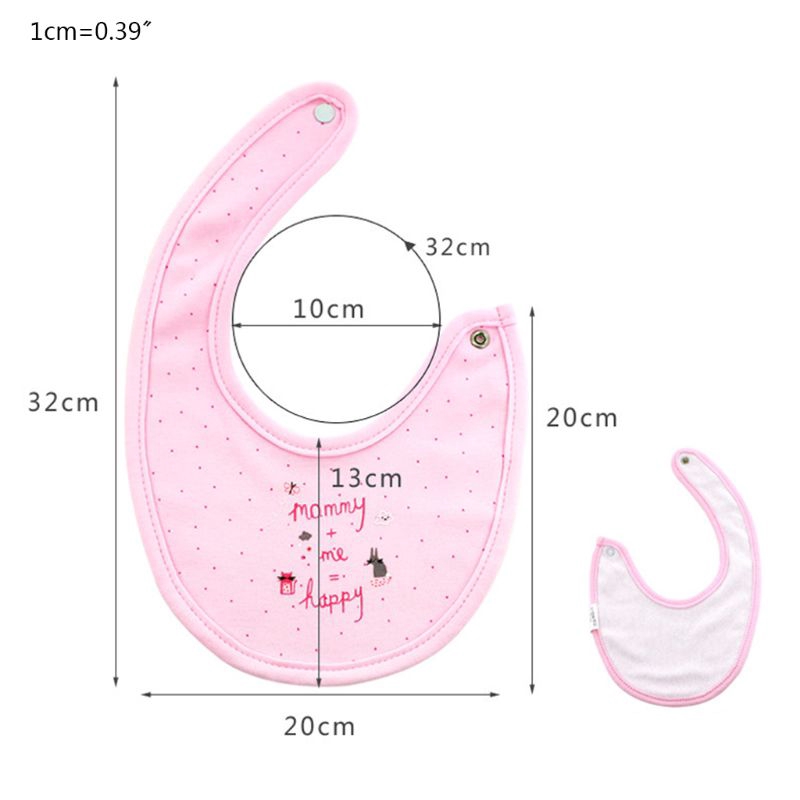 Set 3 Yếm Ăn Cotton Xinh Xắn Dành Cho Bé