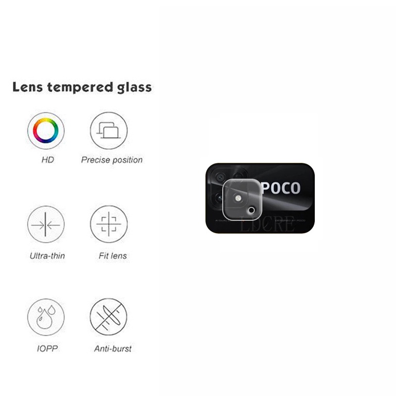 Kính Cường Lực Bảo Vệ Ống Kính Máy Ảnh Cho Xiaomi POCO C40 POCO C40 X3 X4 Pro M4 M3 Pro 5G F3 X3 NFC GT Redmi Note 11 Pro 11S 5G