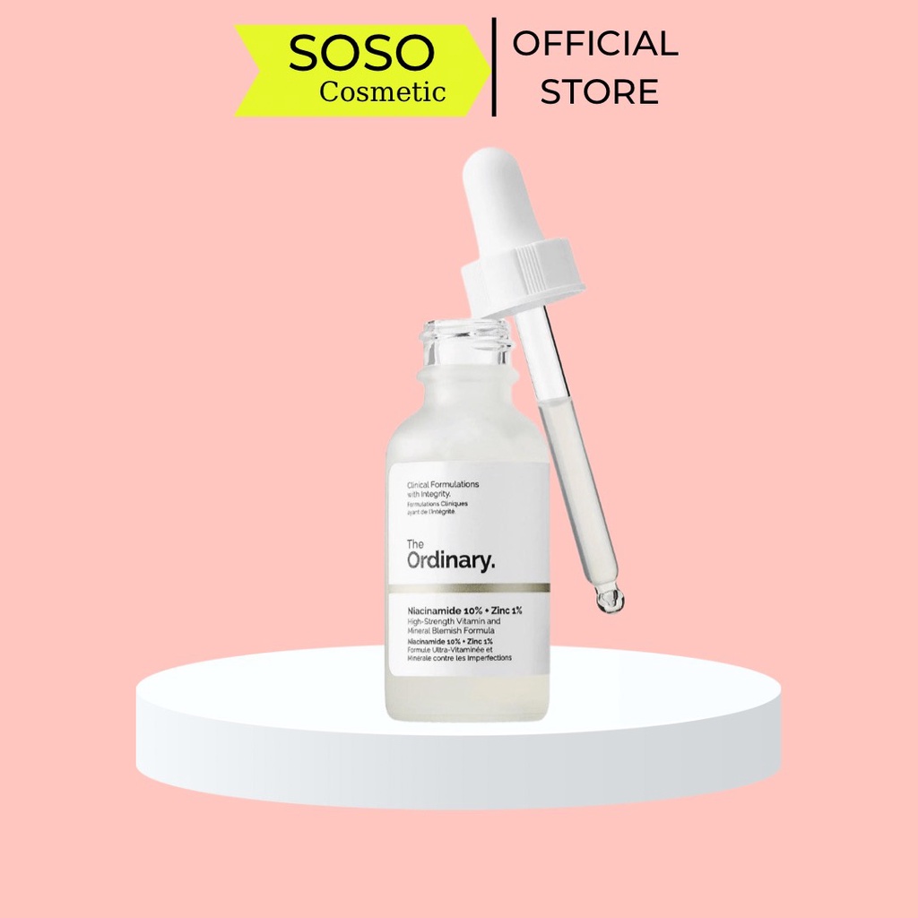 Tinh chất Serum Giảm Thâm Mụn The Ordinary Niacinamide 10% + Zin C 1%