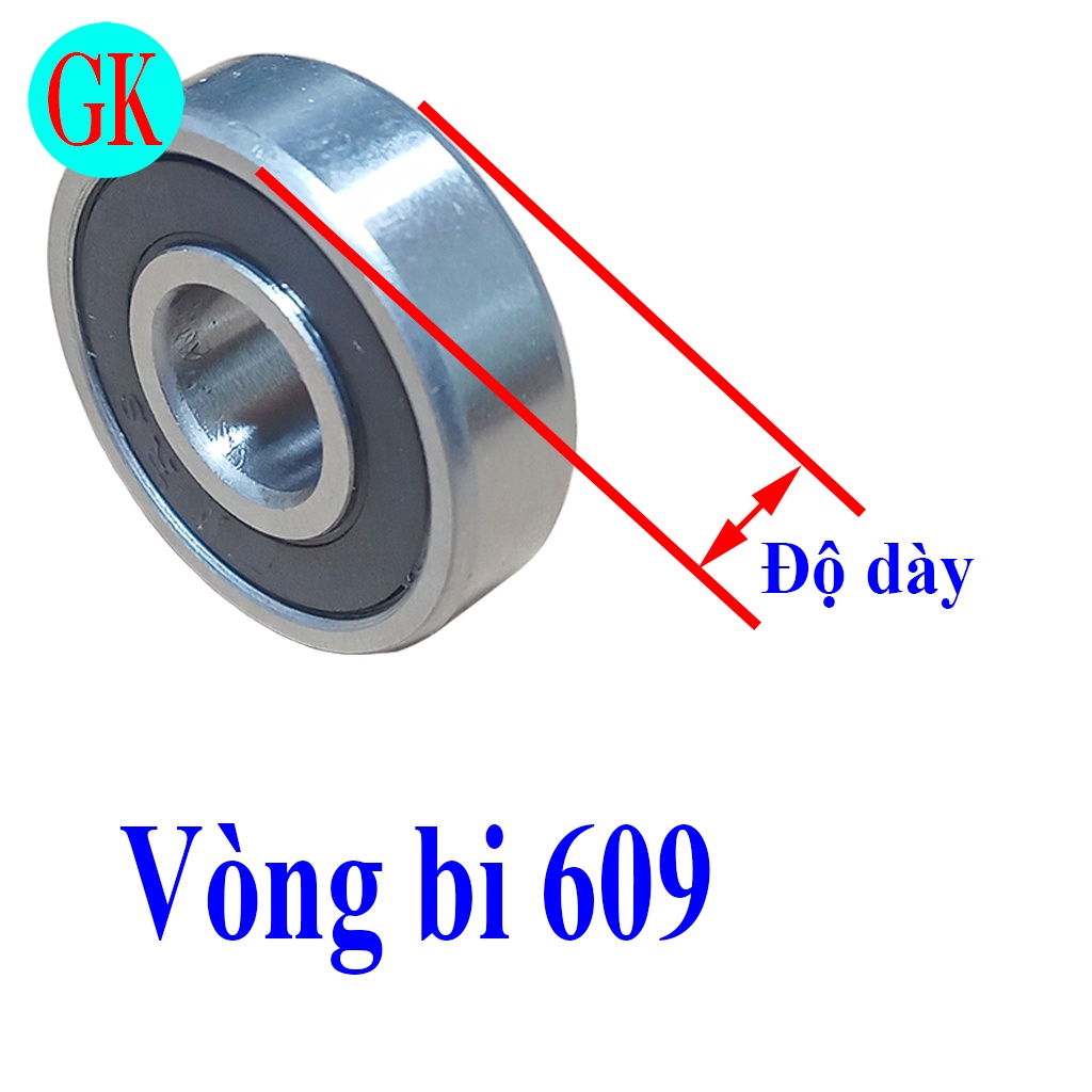 (10 viên) Vòng bi  609 RS [K-02-04]