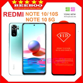 Kính cường lực Xiaomi Redmi Note 10/ 10s/ 10 5g  - Siêu mượt cao cấp- Full màn hình 11D và trong suốt - Ảnh thật 100%