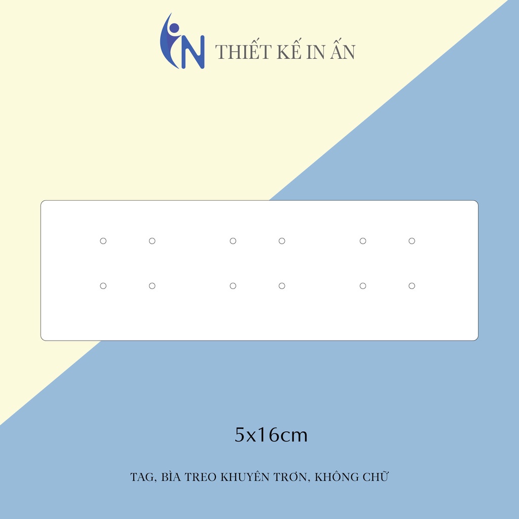 100 bìa treo khuyên trơn ( không chữ), thẻ treo bông tai, Earring hang tags, giấy dày, kích thước 5x15cm