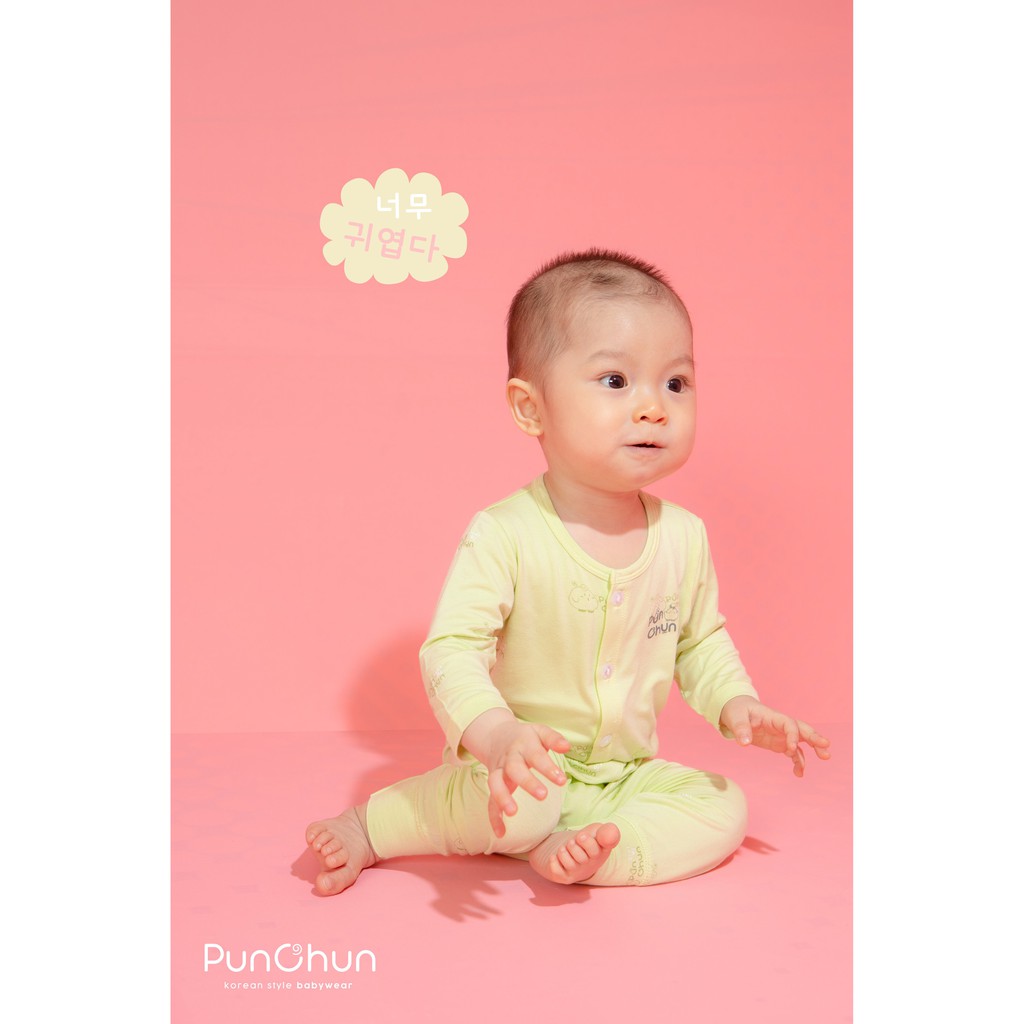 BODY, BODYSUIT DÀI TAY CÚC GIỮA PUNCHUN (0-3M ĐẾN 9-12M)