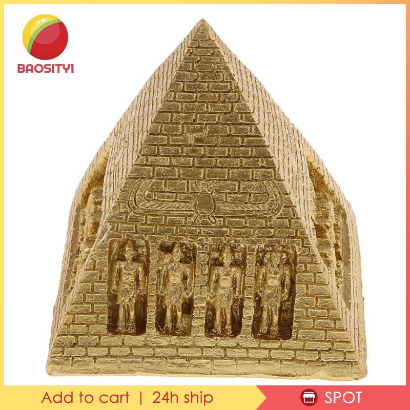 Mô Hình Kim Tự Tháp Ai Cập Bằng Nhựa Resin Trang Trí Bàn Cát Cho Bé [Baosity 1]