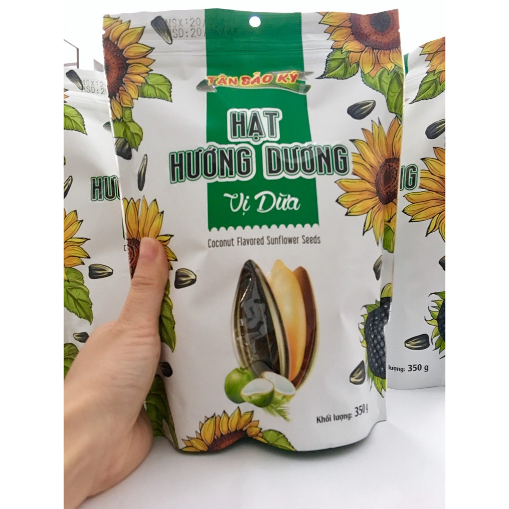 HẠT HƯỚNG DƯƠNG TÂN BẢO KÝ VỊ DỪA - gói 350gr