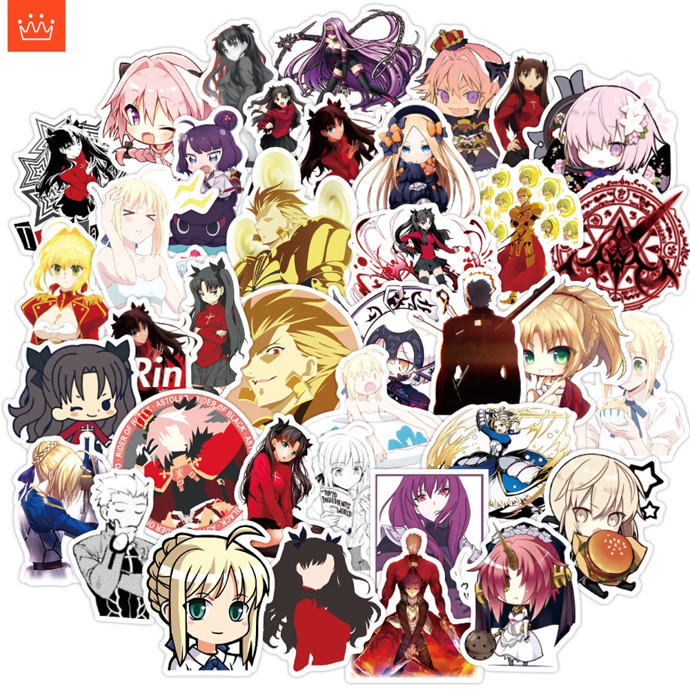 J· Bộ Hình Dán Chống Thấm Fate/Stay Night, 50 tờ/bộ