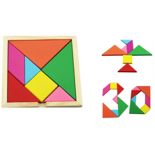 Trò Chơi Ghép Hình Tangram Trí Uẩn Cho Bé Yêu Phát Triển Toàn Diện