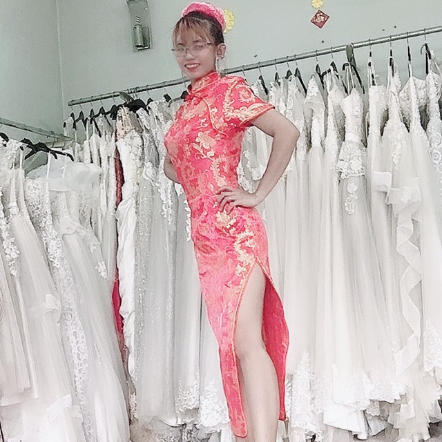 Sườn xám eo 70