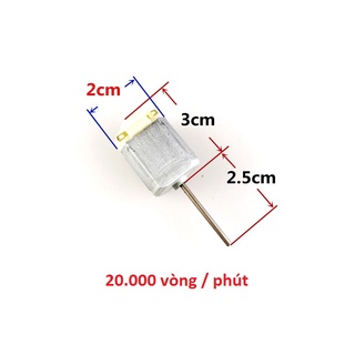 Động cơ DC19A điện áp 6V trục dài 30mm nối chân vịt dành cho tàu điều khiển từ xa