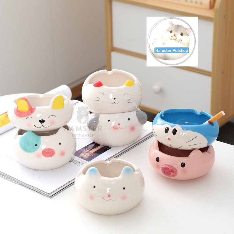 Chén ăn / Bát tắm  sứ THÚ NHỎ cho hamster , sóc