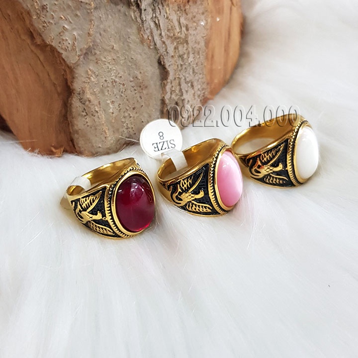 Nhẫn nam mặt đá màu NZ1794