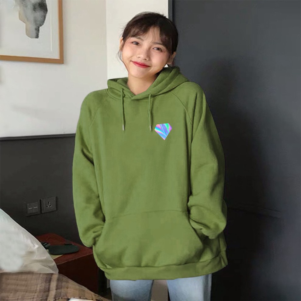 [ Gía rẻ bất ngờ ] Áo Khoác Nỉ Hoodie Phản Quang Kim Cương PQ31KN