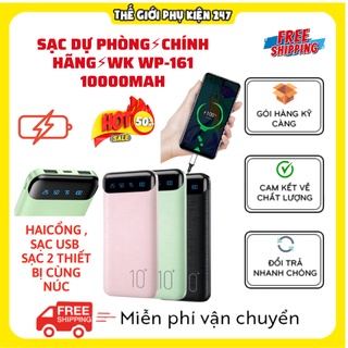 Sạc dự phòng chính hãng wk wp-161 10000mah chính hãng