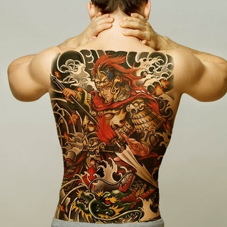 Tạm thời hình xăm cơ thể lớn đầy đủ lưng tatoo tạm thời dành cho nam không thấm nước tạm thời hình xăm nhãn dán nhân vật tatoo