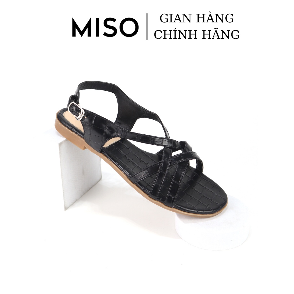 Giày sandal nữ phong cách chiến binh Bohemian đan dây đế bệt phối dây kéo trẻ trung hottrend 2021 MISO M041