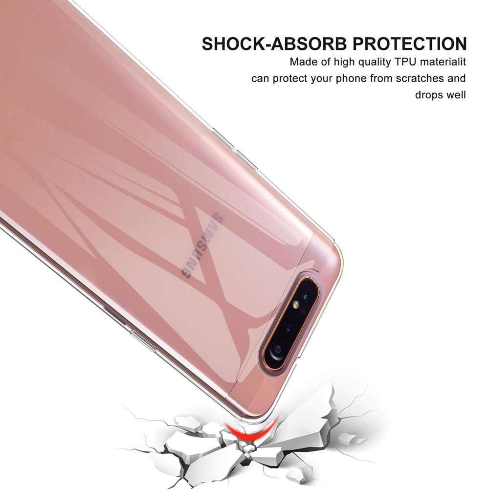 Ốp lưng dẻo silicon cho Samsung Galaxy A80 / A90 siêu mỏng 0.6mm chính hãng Ultra thin