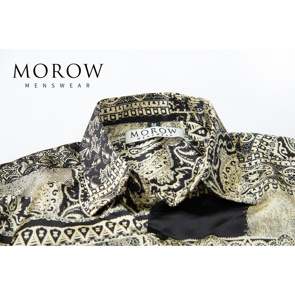 Áo sơ mi nam họa tiết ngắn tay MOROW A01 | BigBuy360 - bigbuy360.vn