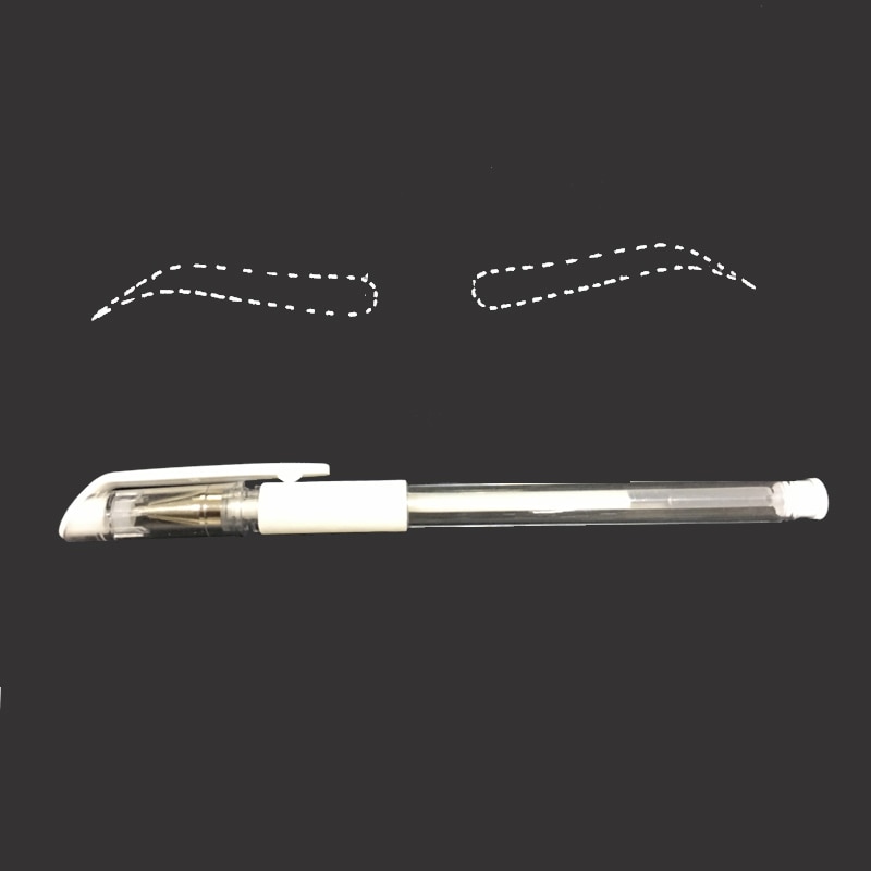 Phụ kiện Microblading Bút đánh dấu hình xăm Màu trắng Phẫu thuật lông mày Hình xăm trên da Công cụ đánh dấu da cho Nguồn cung cấp trang điểm vĩnh viễn