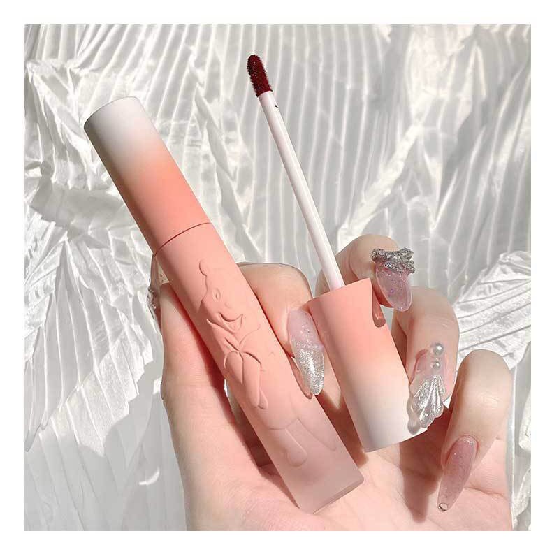 💄 Son Kem Lì CVZ Hoa Văn RIBBON Dây Nơ Khắc Nổi Mềm Mịn, Bền Màu, Không Gây Khô Môi