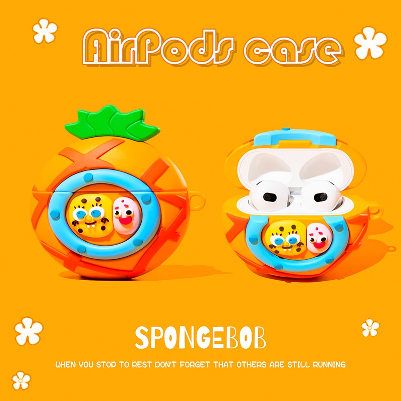 Vỏ Bảo Vệ Hộp Sạc Tai Nghe AirPods3 AirPods3 Pro 2Ggen Họa Tiết Ngôi Nhà Dứa Kiểu Mới Dễ Thương Ốp