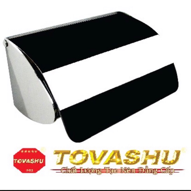 Hộp Giấy Vệ Sinh cao cấp Tovashu inox100% TVS-168, lô giấy vệ sinh, máng giấy vệ sinh, bảo hành 05 năm