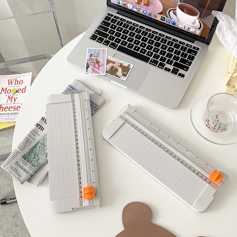 Bàn Cắt Giấy A4 A5 Mini thông minh tiện dụng cho học sinh văn phòng - Gấu Xám House