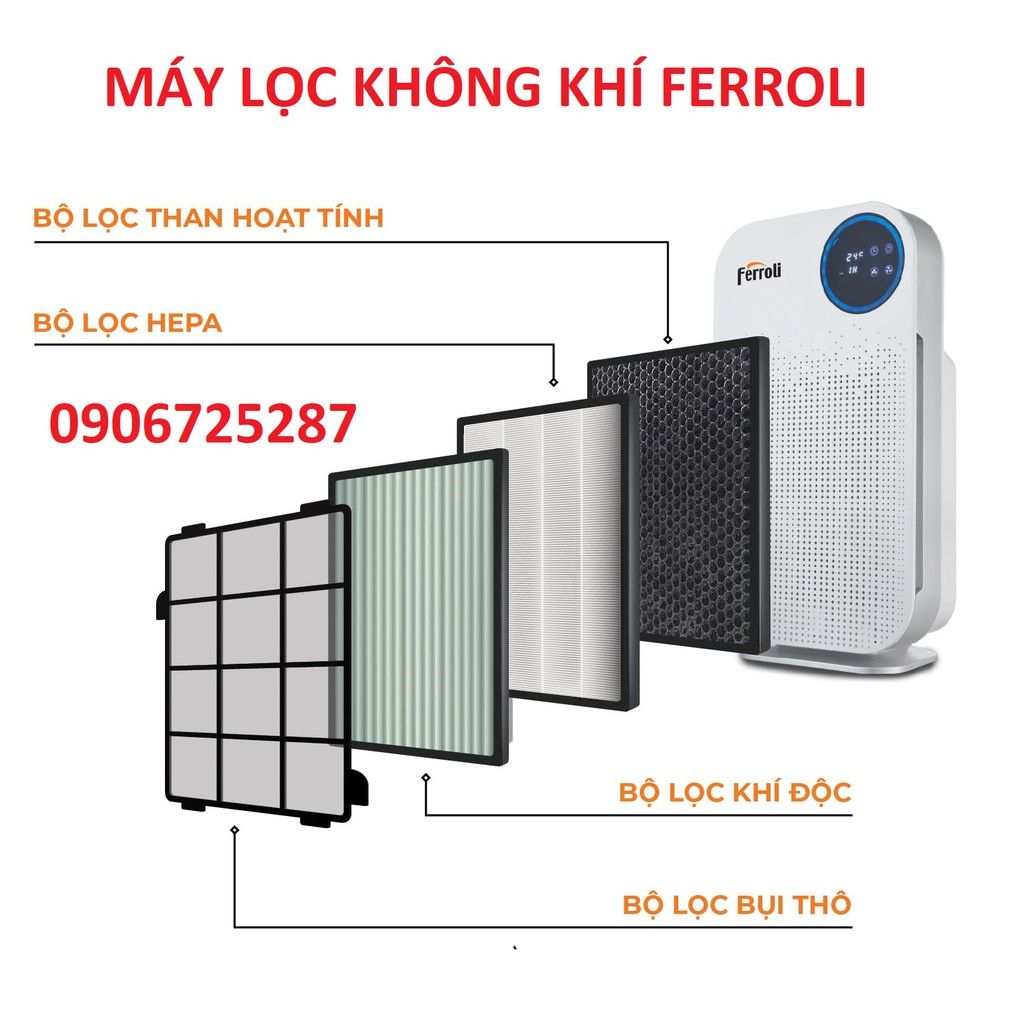 Máy lọc không khí, tạo ionizer Ferroli FAP-48D - Bảo hành 24 tháng