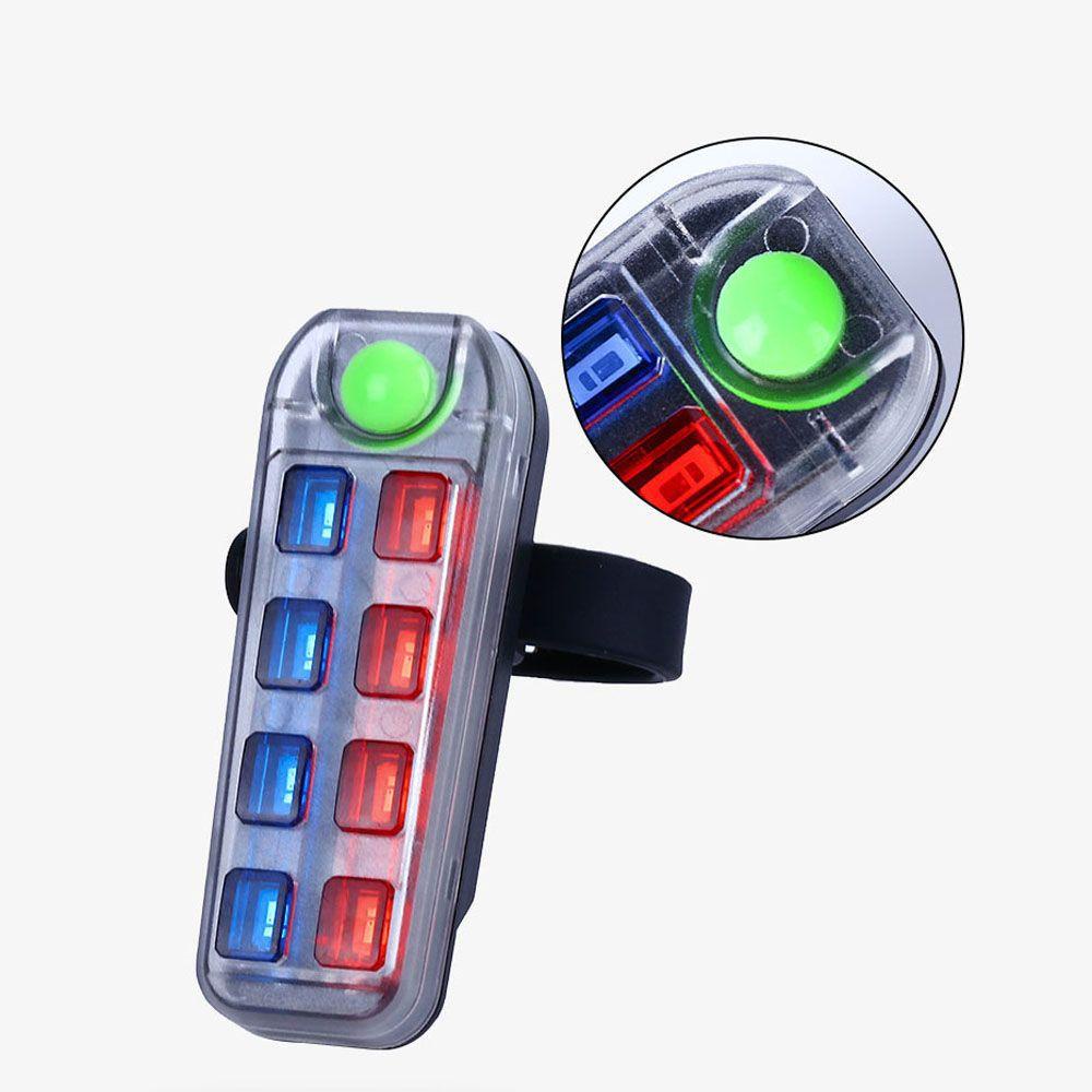 Đèn Led SMD Hai Màu Di Động 5 Chế Độ Sáng Gắn Đuôi Xe Đạp