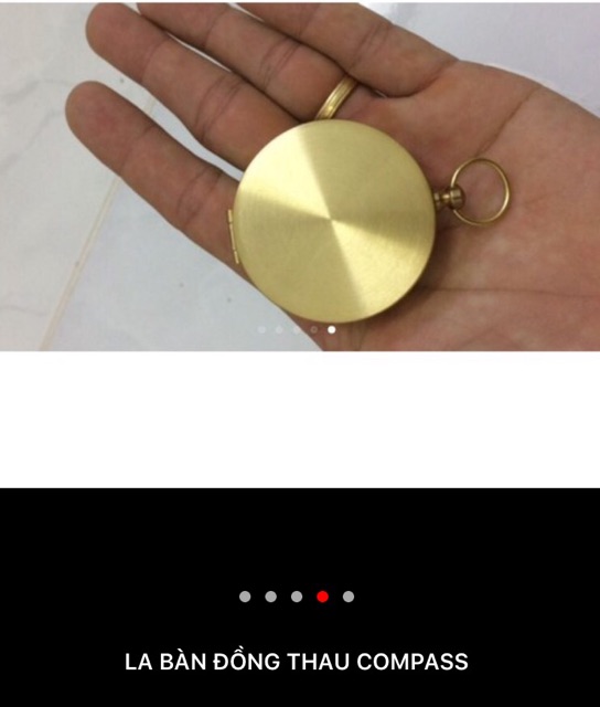 LA BÀN ĐỒNG NẮP GẬP ĐƠN GIẢN - 120