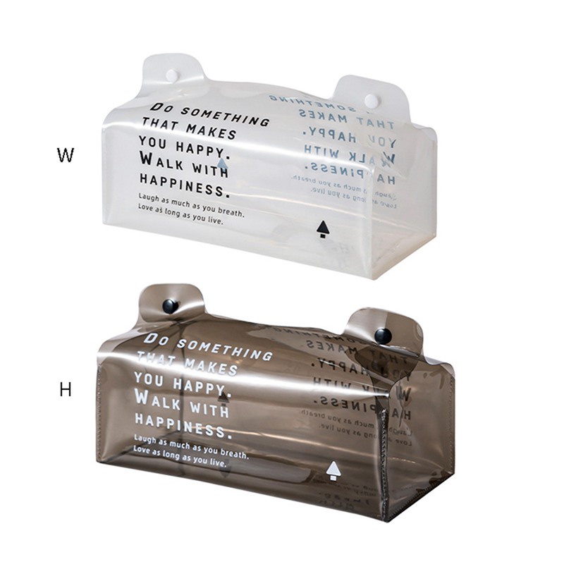 Hộp Đựng Khăn Giấy Bằng PVC Trong Suốt Hình Chữ Nhật