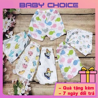 Quần Đùi Trẻ Em Cho Bé 5 - 15 Kg Cotton Giấy Cho Bé Trai Bé Gái Trẻ Em. ( Mã QC1 )