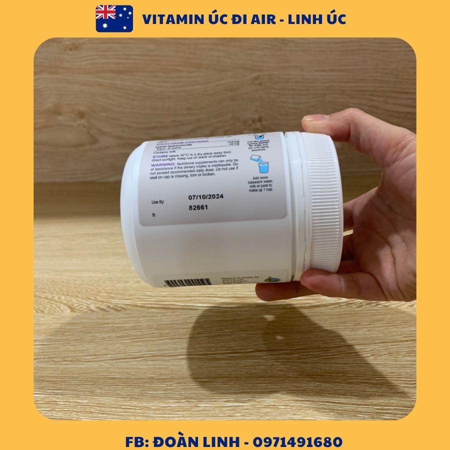 Bột tăng chiều cao Bioisland Lysine starter for kids, Hàng Chuẩn Úc